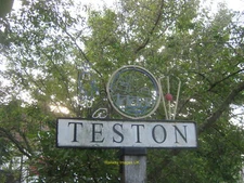 Photo 6x4 Close-up of Teston Village Sign Kent c2011