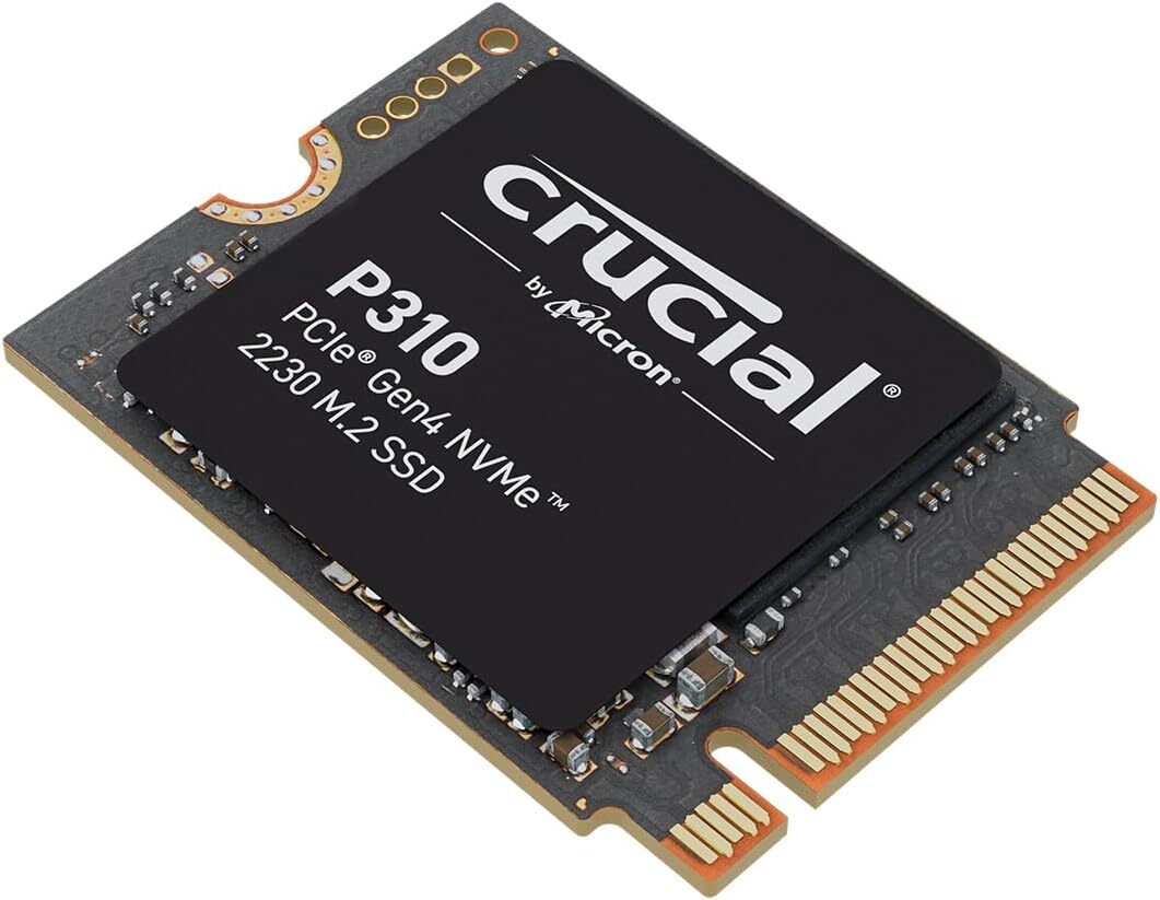 Crucial P310 1TB PCIe Gen4 2230 NVMe M.2 SSD Up to 7,100 MB/s