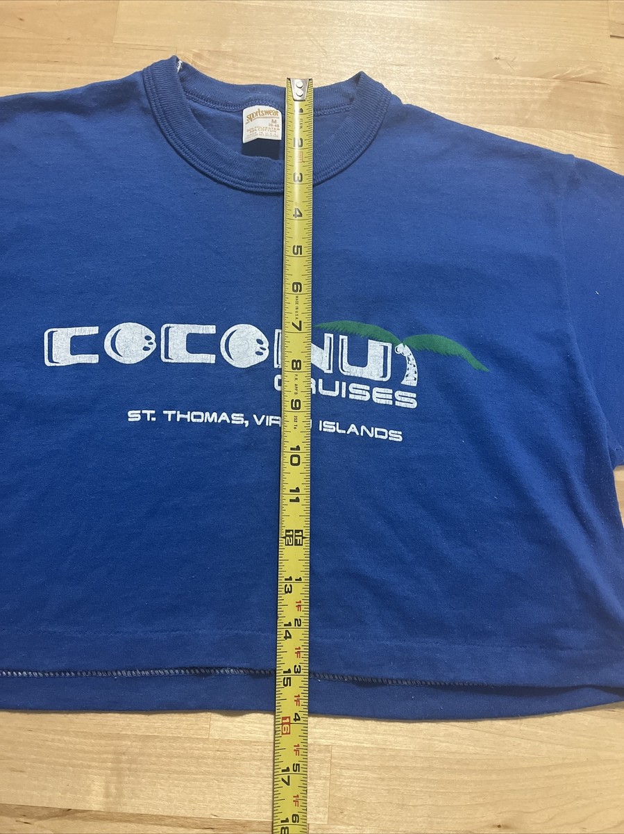 トップス Sportswear Vintage T-Shirt  M 38-40 Vintage Single Stitch Sportswear M 38-40 Tshirt St. Thomas