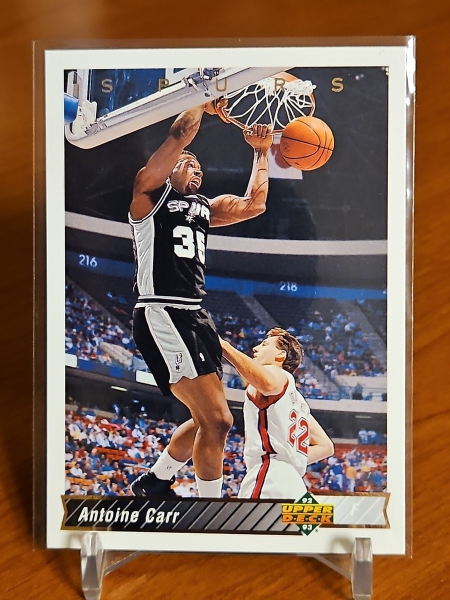 1992-93 Upper Deck Basketball Card Antoine Carr San Antonio Spurs