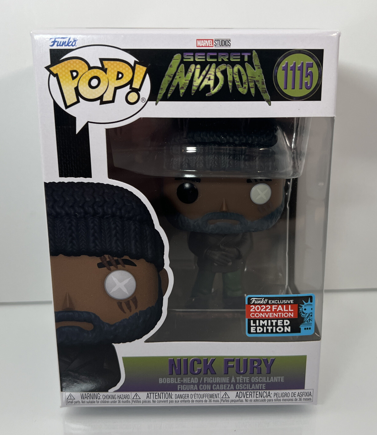Funko Pop! Marvel: Nick Fury Fall 2022 Exclusive Funko Figure #1115