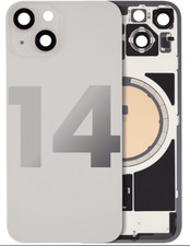 Apple iPhone 14 Genuine Back Glass WHITE With MAGSAFE Steel Plate Grade A