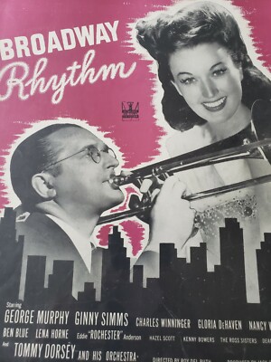 1944 Irresistible You Broadway Rhythm Tommy Dorsey Sheet Music Ginny Simms 