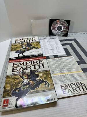 Empire Earth (2001,PC) With Key & 2 Official Guides (No Box)