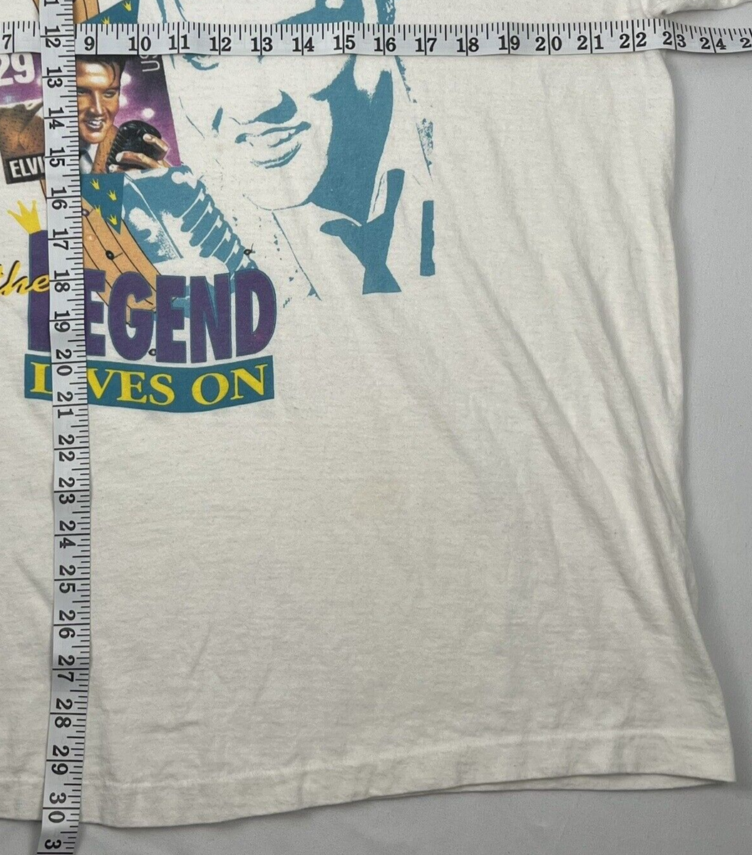 Vintage 90's Elvis Presley Single Stitch T Shirt XL Made In USA