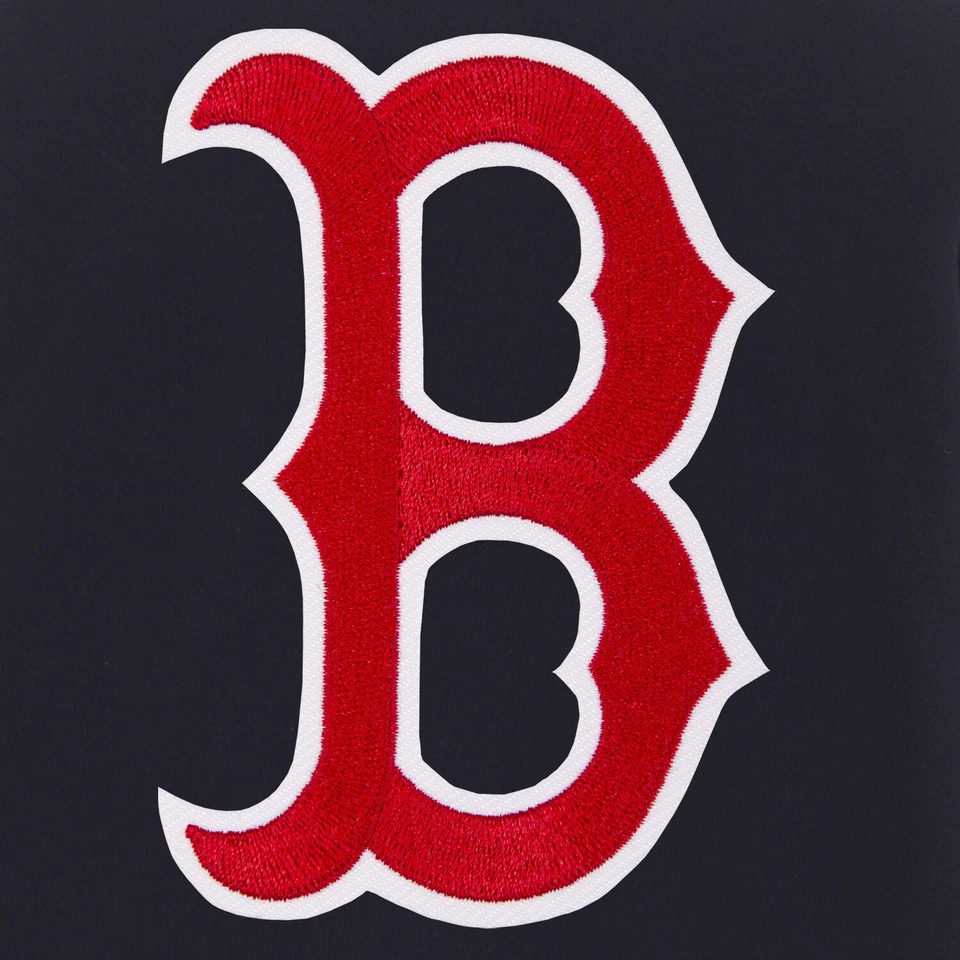 Chaqueta polar reversible MLB Boston Red Sox mangas PVC 2 logotipos delanteros diseño JH Foto 2 de 4