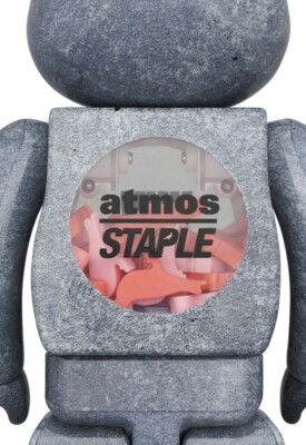 MEDICOM TOY BE@RBRICK atmos × STAPLE TYPE-5 100％ & 400％ JAPAN | eBay