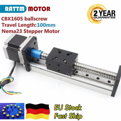 【DE】Precision Ballscrew 1605 100mm Linear Rail Slide Stroke Z-Axis Stepper Motor