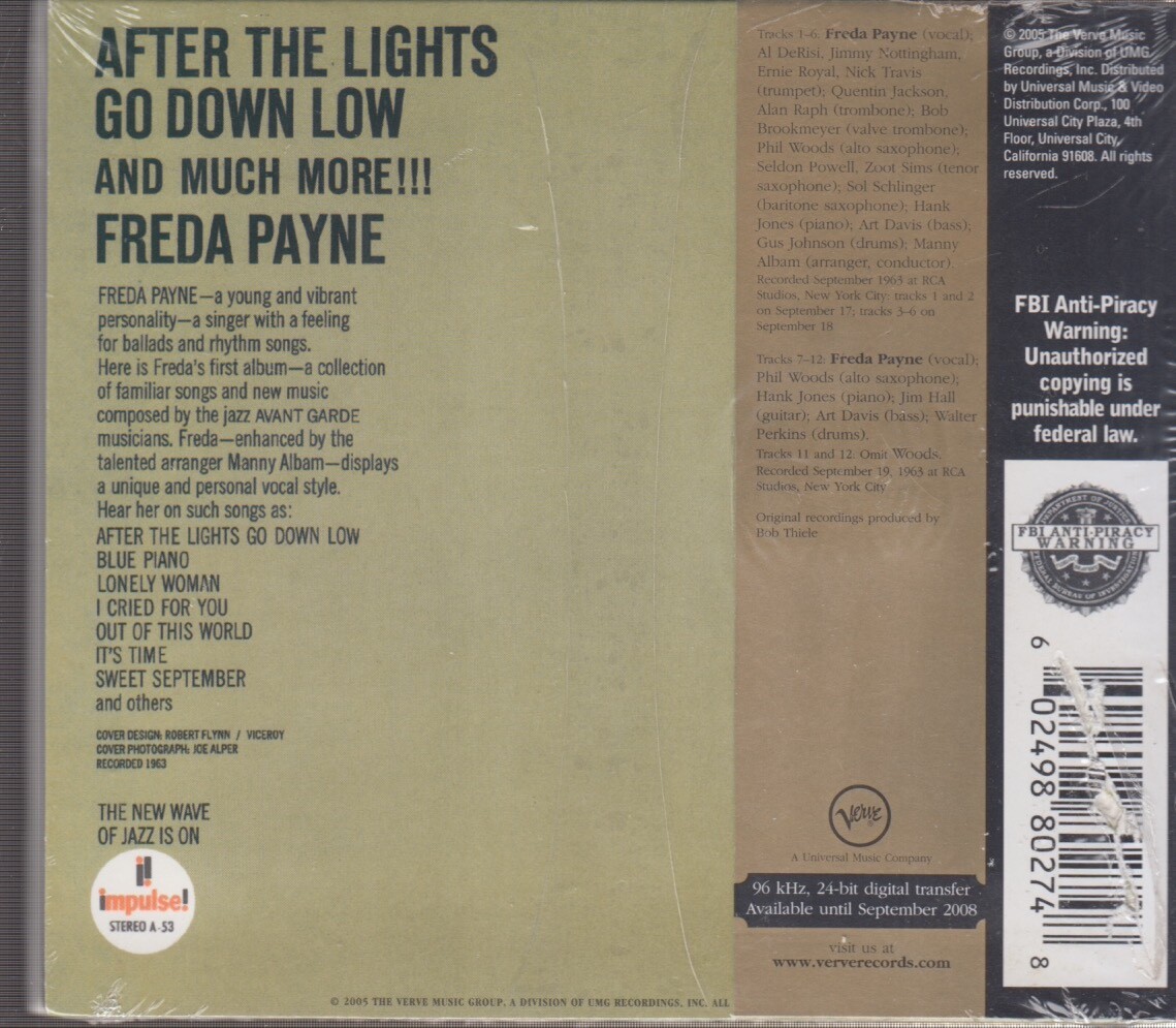 After the Lights Go Down Low and Much More!!! [Digipak] by Freda Payne