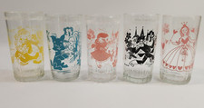 Wizard of Oz 1950s Swift & Co Peanut Butter Glasses Glinda Dorothy Toto etc