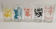 Wizard of Oz 1950s Swift & Co Peanut Butter Glasses Glinda Dorothy Toto etc