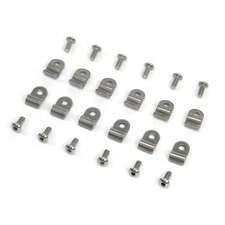 3/8" Stainless Steel 24pc Brake Line Clamp & Screw Street Rod Custom Dune Buggy