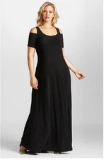 Mynt 1792 Cold Shoulder Maxi Dress (Plus Size) (size 2X) 