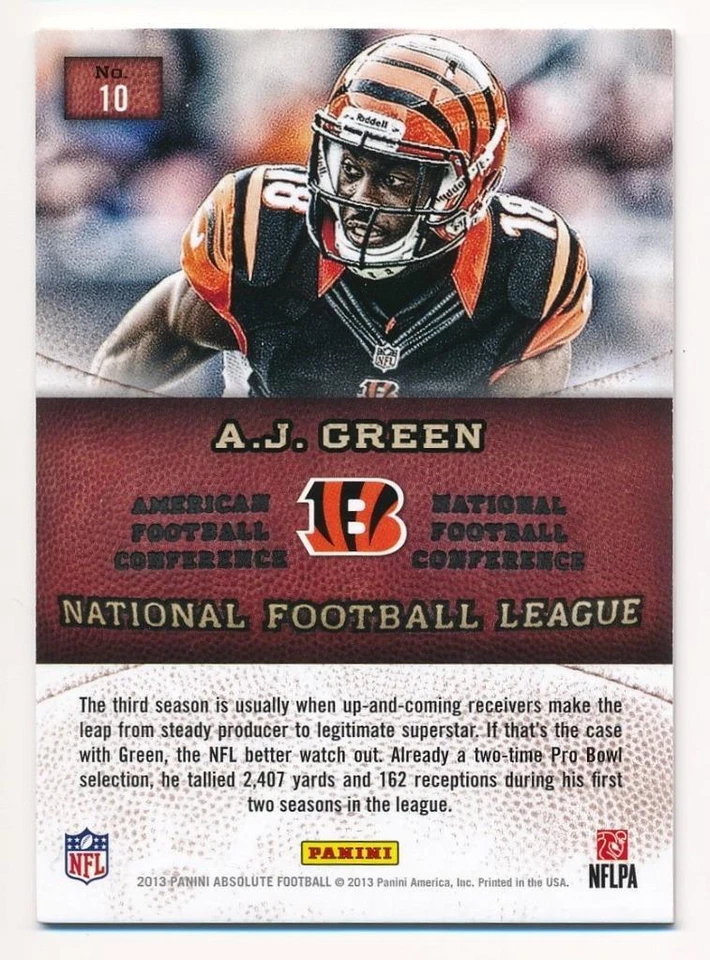 2013 Absolute Hogg Heaven A.J. GREEN Boss Hogg /99 *Bengals* - Image 2 of 2