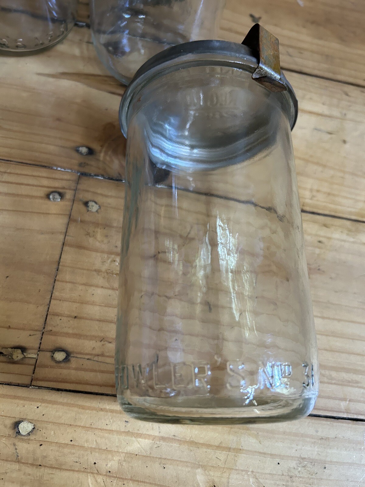 70 +Fowlers Vacola Preserving Jars With Lids And Clips Number 31 Spare