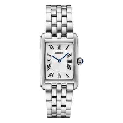 New Seiko Women's Essentials Silver Dial Stainless Steel Quartz Watch SWR083