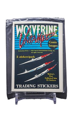 1990 Comic Images Marvel Wolverine Untamed Stickers 5-Card Sealed Pack *Quantity