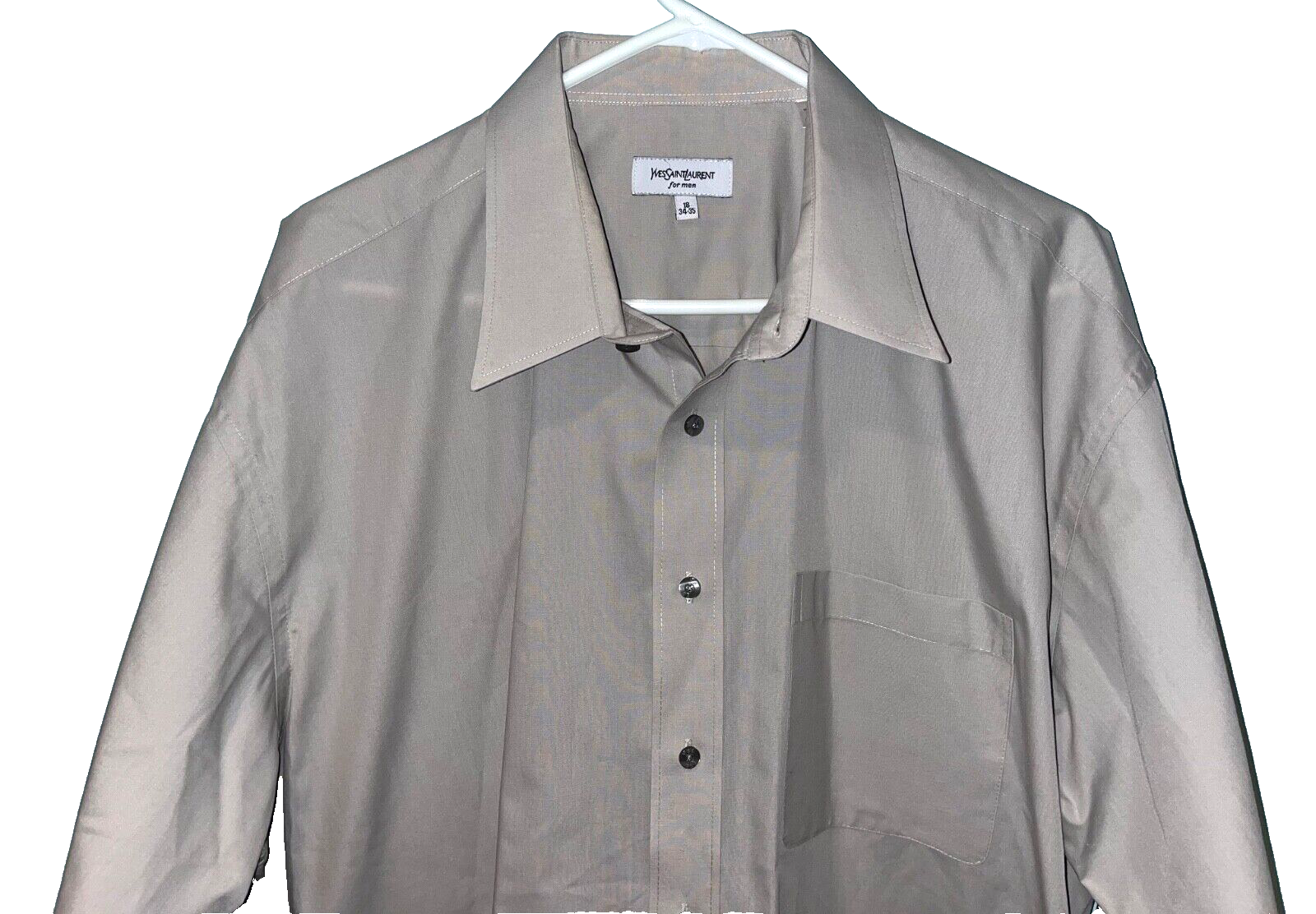 Camicia elegante uomo Yves Saint Laurent taglia 18 34 35 business casual con bottoni