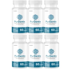 Purdentix Oral Probiotic Support Healthy Teeth and Gums Pur Dentix - 6 Bottles
