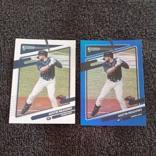 2021 Donruss Austin Meadows Tampa Bay Rays Base&Blue Holo Baseball Cards #118