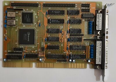 HLC 2000C ISA Multi-I/O IDE Floppy Controller (SMC, Winbond, retro, 1990)