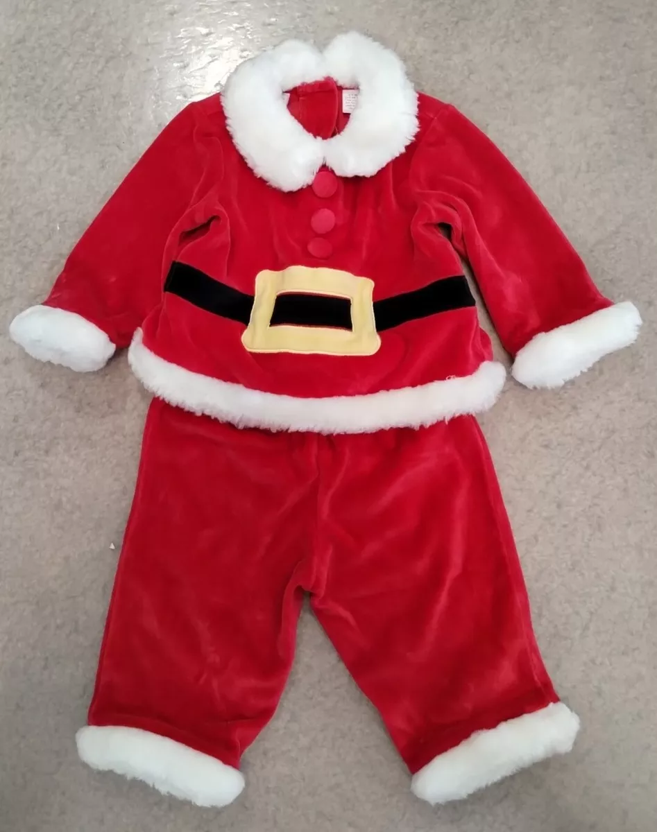 Baby Boys Red 2 Piece Santa Suit by First Impressions Infant Size 6 9 Months