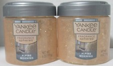 Yankee Candle Fragrance Spheres Neutralizing Beads Lot Set of 2 ALPINE MORNING