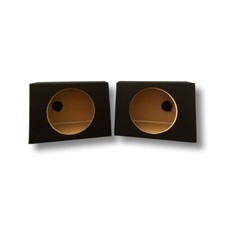 8" Pair Truck Subwoofer Box Wedge Enclosure