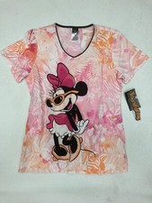 Tooniforms Scrub Top Disney Minnie Mouse XS - New