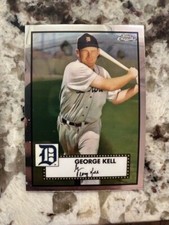 2022 TOPPS CHROME PLATINUM BASE CARD DETROIT TIGERS GEORGE KELL #646