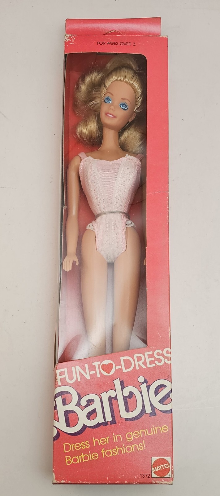 Vintage 1988 BARBIE Doll FUN TO DRESS BARBIE - New In Box #1372