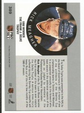 RICK MEAGHER 1990-91 PRO SET SELKE TROPHY CARD MINT CONDITION