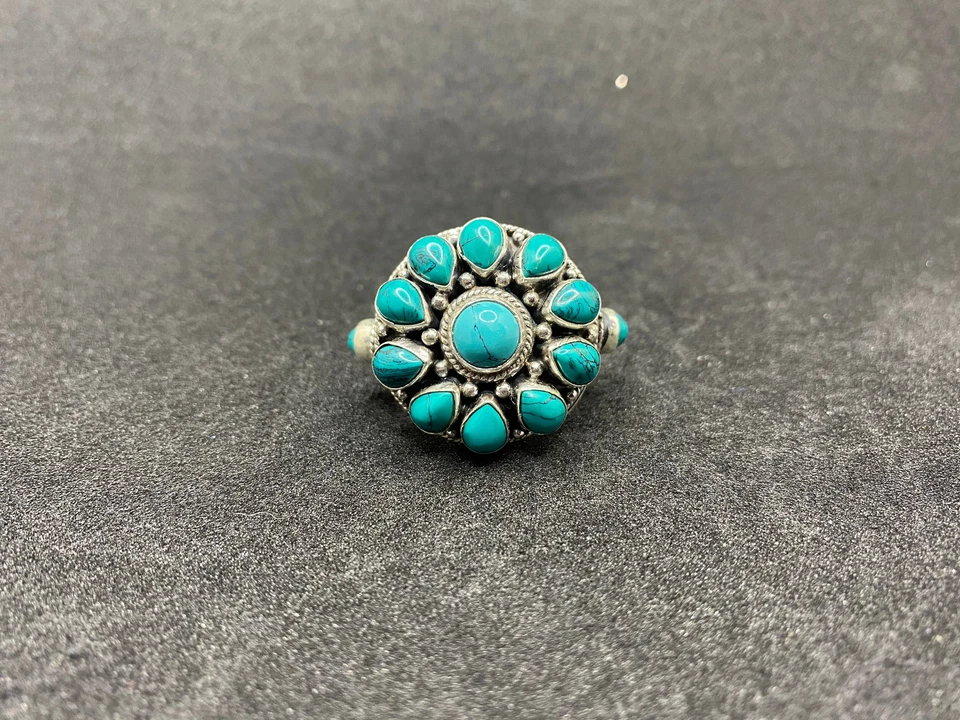 Moda Positano Gioielli - Collezione Corallo – Anello Ag 925 con turchesi - Immagine 4 di 4