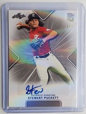 2021 Leaf Perfect Game NS Stewart Puckett Autograph Rookie Card 1/1 Auto