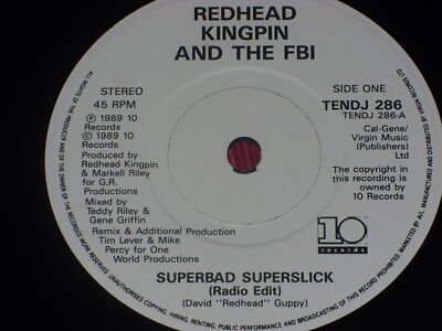 Redhead Kingpin: Superbad superslick Near Mint  DJ PROMO UK 7''