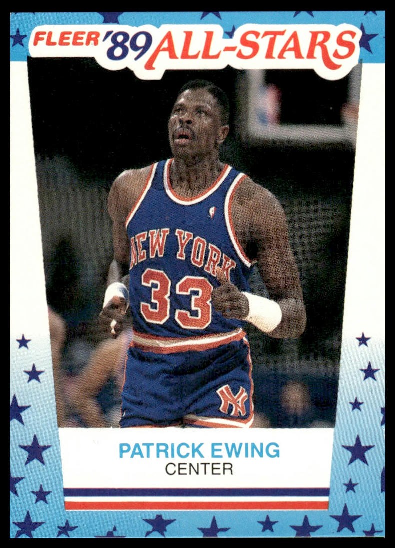 1989-90 Fleer Patrick Ewing #7 New York Knicks - Near Mint or Better
