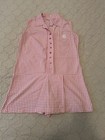 Vintage Plaid Gingham Romper Squart One Piece Pink and White 1960s — photo 6