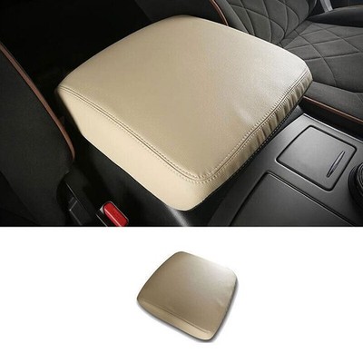 Beige PU Leather Central Console Armrest Box Cover For Nissan Armada Y62 17-2024