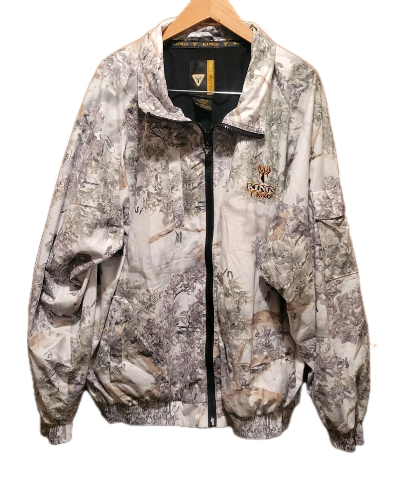 Chaqueta Forrada Kings Camuflada Sombra de Nieve Franela Talla 2XL Foto 4 de 4