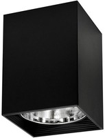 Schwarz Moderne Anbauleuchte Downlight Deckenlampe 1X20W/E27 IP20 16X21,6 [Cm]