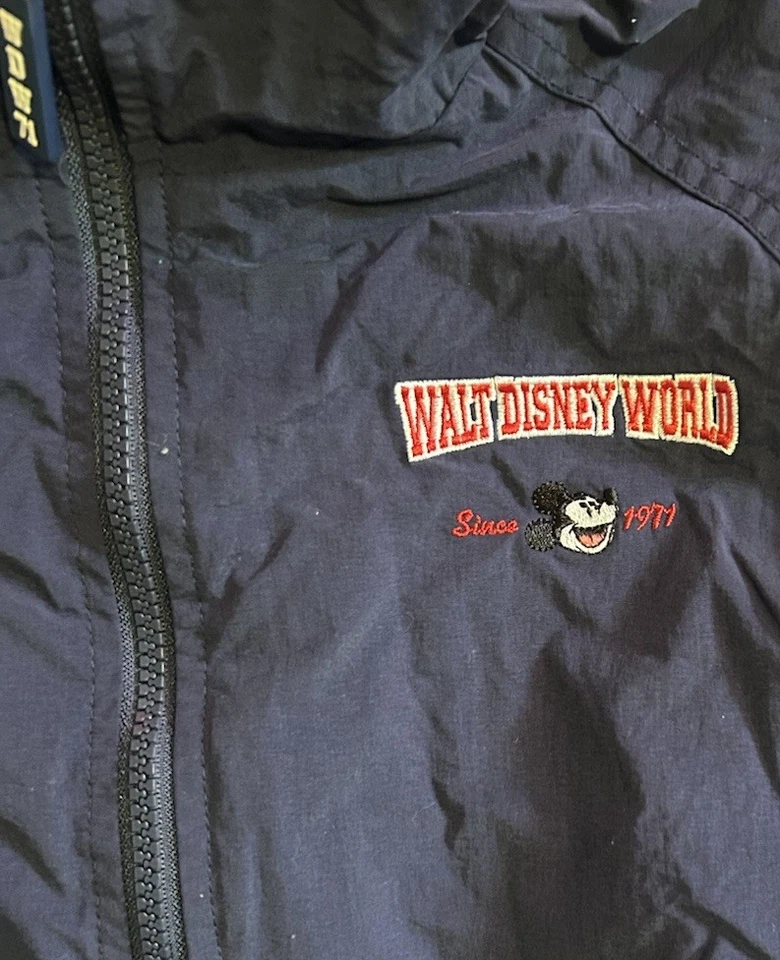 Chaqueta con Capucha con Cremallera Vintage Walt Disney World Niños Talla Grande Foto 3 de 4