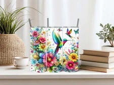 20 Oz. Summer Flowers Stainless Steel Tumbler