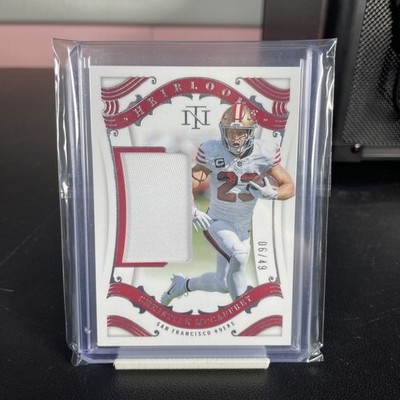2025 Panini National Treasures Christian McCaffrey Heirlooms Patch #/49 49ers