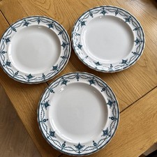 3 x Antique Losol Ware ‘LUDGATE’ Keeling & Co Side Plates 19cm