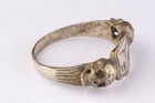 Air force 1941 Army war art Military Ring Skull WW2 Luftwaffe WWII Style Silverp — photo 5