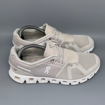 On Cloud 5 Cream Beige Running Shoes Women's Sz 10