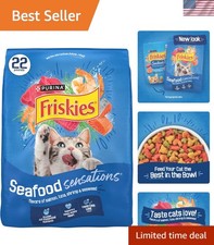 Purina Dry Cat Food - Seafood Sensations with Salmon, Tuna, Shrimp | 22 lb 1.71 per pound
