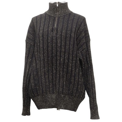 Conte Massimo, Strickpullover, Größe: XL, Schwarz/Gold #0a5