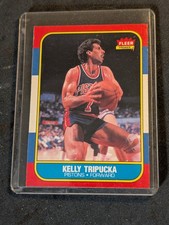 1986/1987 Fleer Basketball#115 Kelly Tripucka '86 RC Rookie Card NR/MT Condition. rookie card picture