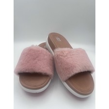 Fitflop Limited Edition Pink Furry Slipper Sandals